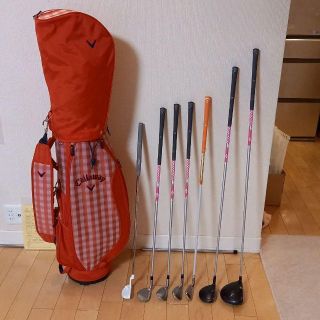 キャロウェイゴルフ(Callaway Golf)のレディース　ゴルフクラブセット（キャロウェイクラブ　可愛いキャディバッグ付）(クラブ)