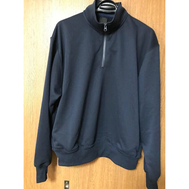 DAIWA PIER39 Tech Sweat Half Zip Navy Sトップス