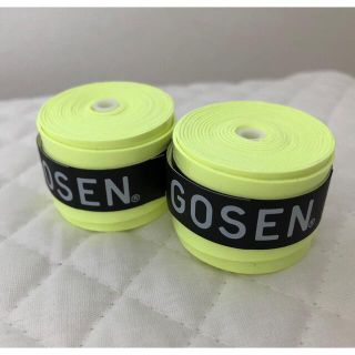 ゴーセン(GOSEN)のゆうパケット●GOSEN グリップテープ2個 蛍光黄色★迅速発送 ゴーセン(その他)