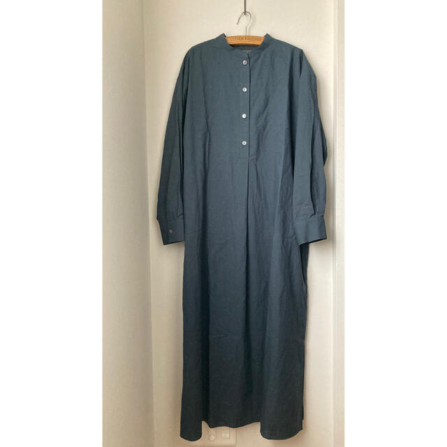 国産原料100% wirrow スタンドカラーシャツドレス guitartots.co.uk