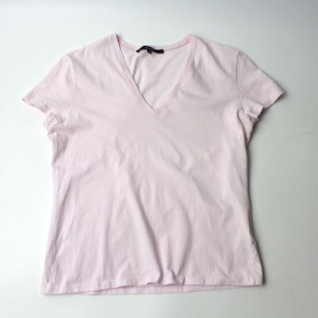 Gucci(グッチ)のGUCCI グッチ Vネック tシャツ ピンク レディースのトップス(Tシャツ(半袖/袖なし))の商品写真