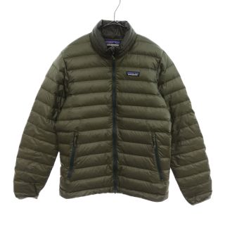 パタゴニア(patagonia)のPATAGONIA パタゴニア DOWN SWEATER 84674 ジップアップナイロンライトダウンジャケット カーキ(ダウンジャケット)