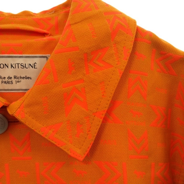 MAISON KITSUNE'(メゾンキツネ)のMAISON KITSUNE メゾンキツネ トレンチコート メンズのジャケット/アウター(トレンチコート)の商品写真