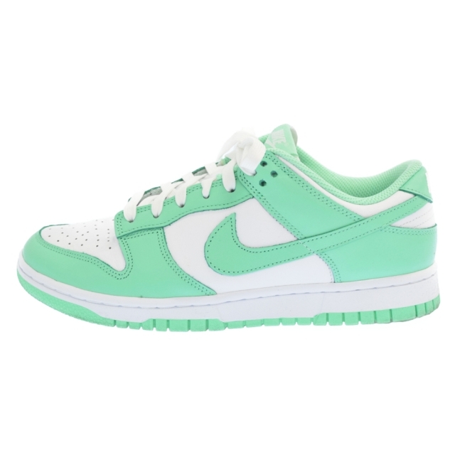 NIKE ナイキ WMNS DUNK LOW GREEN GLOW DD1503105 ウィメンズダンクローカットスニーカー ホワイト/グリーン US9260cm備考