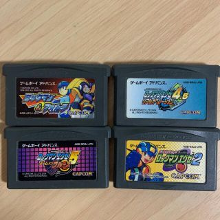 ゲームボーイアドバンス(ゲームボーイアドバンス)のロックマン&フォルテ　ロックマンエグゼ　ソフトセット　　GBA(携帯用ゲームソフト)