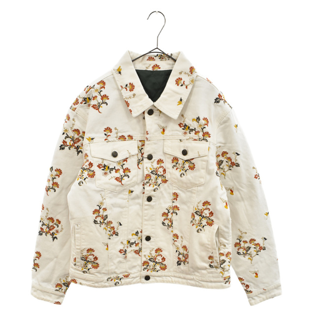 KITH - KITH キス 21SS Ellis Denim Jacket 花柄 フローラル刺繍 エリスデニムジャケット ホワイトの通販
