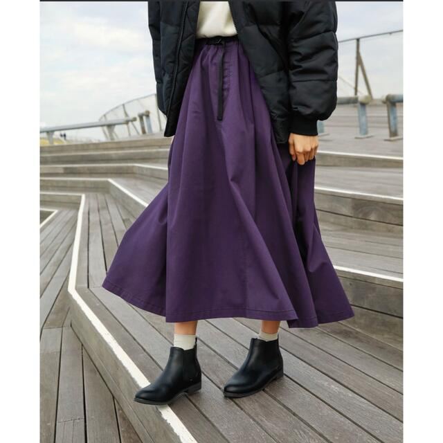niko and...(ニコアンド)の新品未使用♥niko and...フレアロングスカート パープル レディースのスカート(ロングスカート)の商品写真