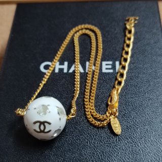 シャネル(CHANEL)のCHANEL　ネックレス　ヴィンテージ　ココマーク　ボール(ネックレス)