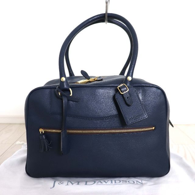 良品 J&M DAVIDSON VIVI ヴィヴィ レザー ハンド バッグ33cmタテ