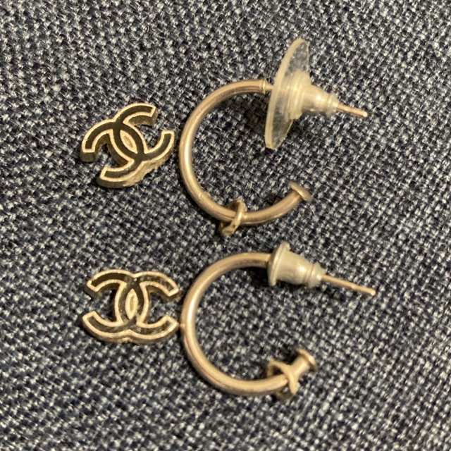 CHANEL シャネル フープ ピアス ブラック BTS テテ ジミン - www