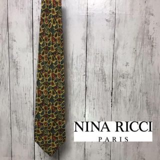 ニナリッチ(NINA RICCI)のnina ricci ニナリッチ　ネクタイ　総柄　ペイズリー　イエロー(ネクタイ)