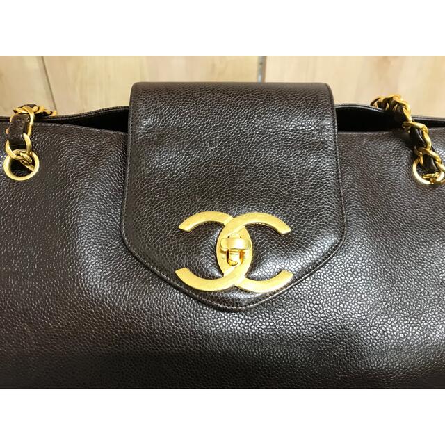 のパリ CHANEL - シャネル キャビアスキン スーパーモデルバッグ ...