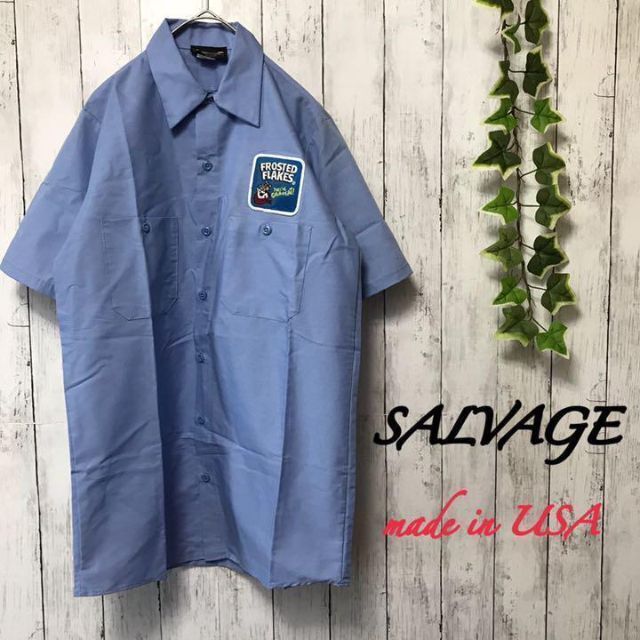 salvage サルベージ　USA 製　シャツ　ワーク　ケロッグ　90's