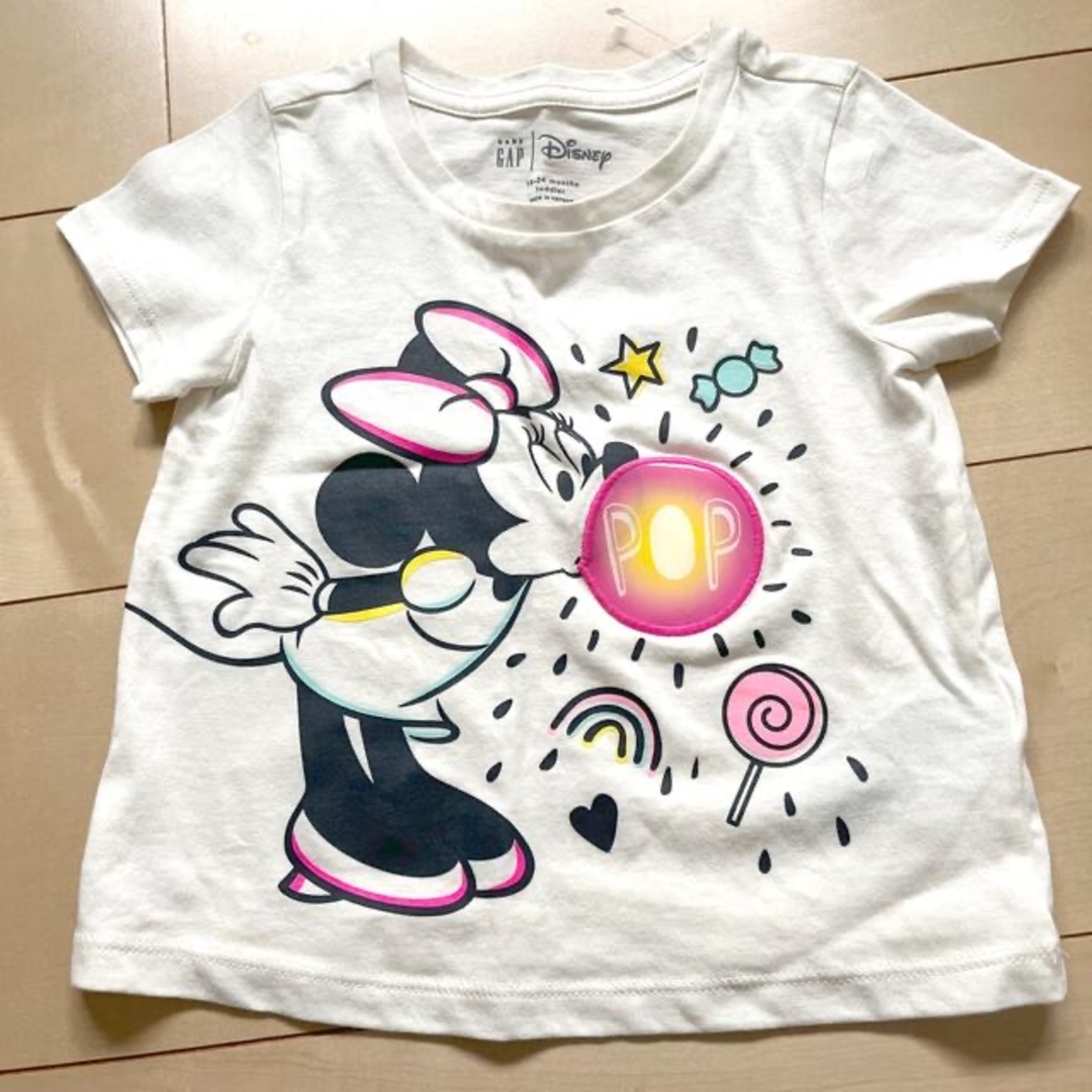 babyGAP(ベビーギャップ)のgap ミニーちゃん　Tシャツ　2枚セット キッズ/ベビー/マタニティのキッズ服女の子用(90cm~)(Tシャツ/カットソー)の商品写真