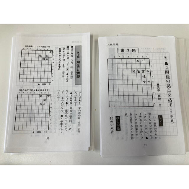 九級から一級までの詰将棋　裁断済み　スキャン エンタメ/ホビーの本(趣味/スポーツ/実用)の商品写真