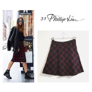 スリーワンフィリップリム(3.1 Phillip Lim)の3.1 Phillip Lim // wool check skirt(ミニスカート)