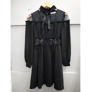 アンクルージュ(Ank Rouge)の【美品】アンクルージュ Ank Rouge 長袖 ワンピ(ミニワンピース)