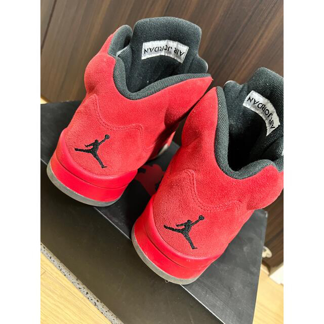 受賞店 ナイキ エアジョーダン5 レトロ レッド スエード 27cm
