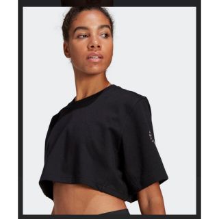 アディダスバイステラマッカートニー(adidas by Stella McCartney)の 【adidas by Stella McCartney】クロップドTシャツ(Tシャツ(半袖/袖なし))