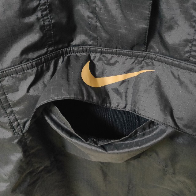 NIKE 黒 豹柄 ビッグスウッシュ ブルゾン ウーブンジャケット ハーフジップ
