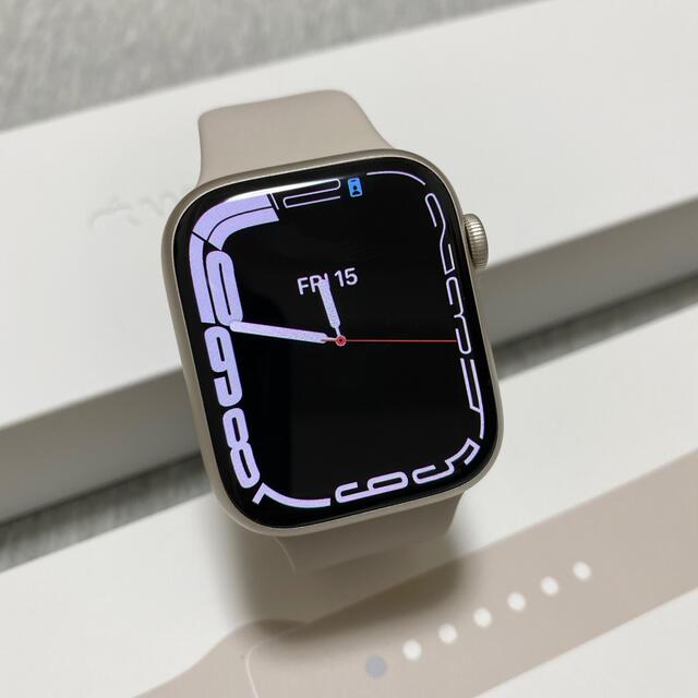 Apple Watch Series 7 GPS モデル 45mmスターライト-