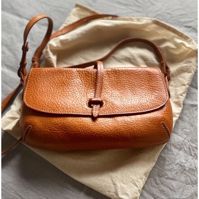 美品】genten ゲンテン レザー ショルダーバッグ - ショルダーバッグ