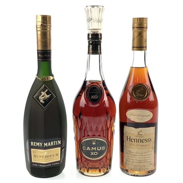 3本 REMY MARTIN CAMUS Hennessy コニャック