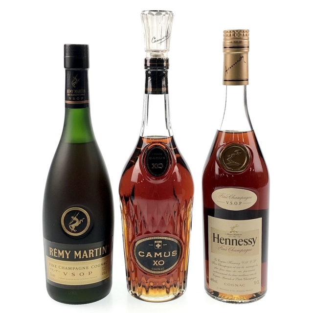 3本 REMY MARTIN CAMUS Hennessy コニャック