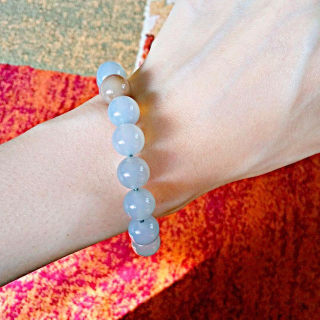 MALAIKA - 【未使用品】ブルーカルセドニー パワーストーン 天然石