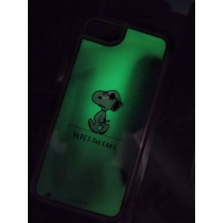 ピーナッツ(PEANUTS)のiPhone7/8 SE2 SNOOPY 蓄光ケース(iPhoneケース)