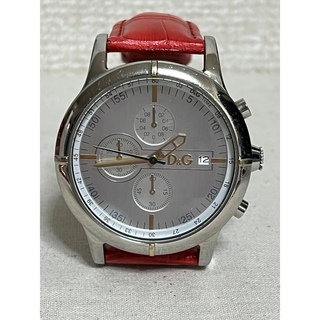 ディーアンドジー(D&G)のドルチェ&ガッバーナ 腕時計 カレンダー機能 レザーベルトD&G(腕時計(アナログ))