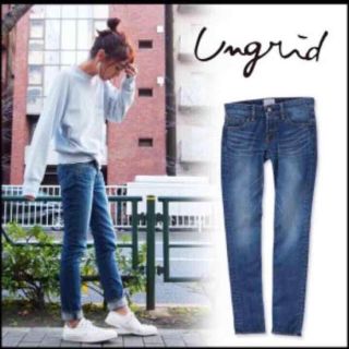 アングリッド(Ungrid)の【♡みぃこ♡さま専用】新品タグ付♪美脚‼️ungridインディゴストスリデニム♪(デニム/ジーンズ)