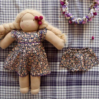 キャラメルベビー&チャイルド(Caramel baby&child )のBonjour diary HAPPYちゃん doll dress&bloom(ぬいぐるみ/人形)