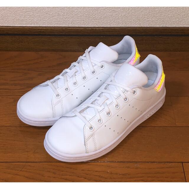 adidas - 美品 adidas オリジナルス スタンスミス 23.5cm 白 銀