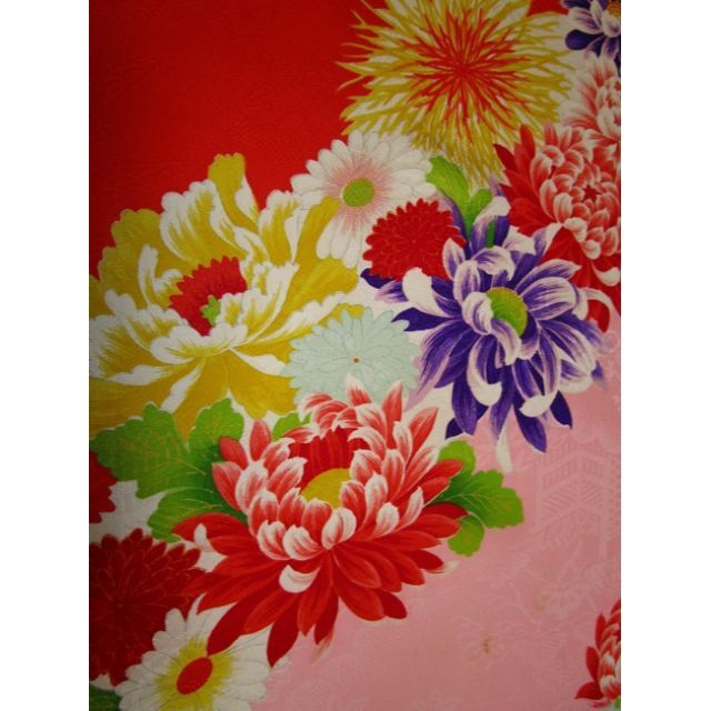 9 52 朱赤ピンク 菊 江戸菊 万寿菊 綸子 古布はぎれ 文化人形 吊るし雛の通販 By Tomtsuru S Shop ラクマ