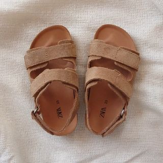 ザラキッズ(ZARA KIDS)のZARA KIDS ☆ レザーサンダル ( 14.5cm / 23 )(サンダル)