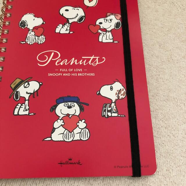 PEANUTS(ピーナッツ)のリングノート　スヌーピー   新品 インテリア/住まい/日用品の文房具(ノート/メモ帳/ふせん)の商品写真