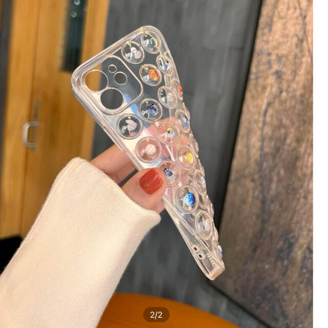 iPhoneX/XS用宇宙柄シリコンケース スマホ/家電/カメラのスマホアクセサリー(iPhoneケース)の商品写真