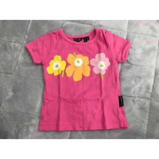 マリメッコ(marimekko)のmarimekko　花柄　Tシャツ　86cm 18months(Ｔシャツ)