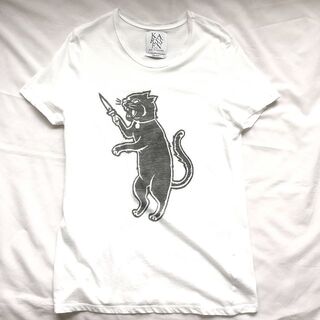 アパルトモンドゥーズィエムクラス(L'Appartement DEUXIEME CLASSE)のZOE KARSSEN 黒猫柄Tシャツ M(Tシャツ(半袖/袖なし))