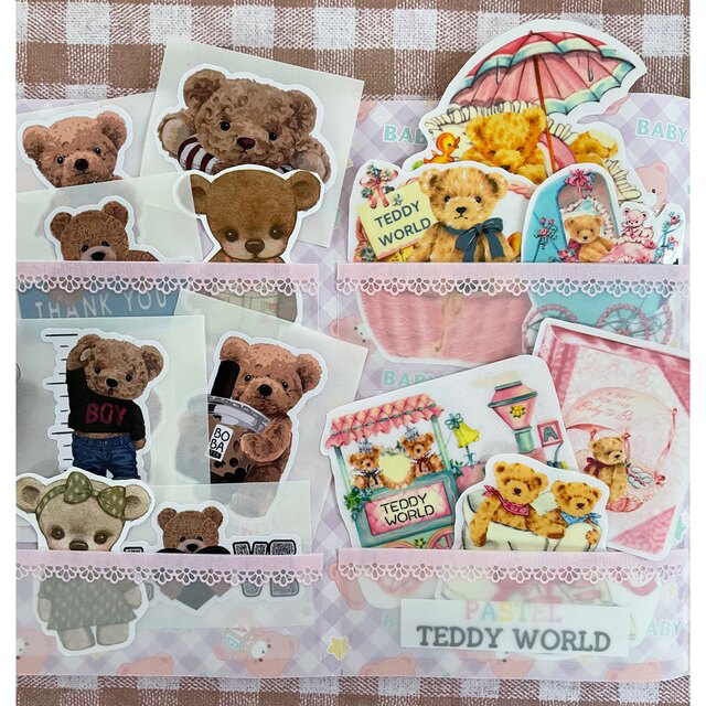 おすそ分けファイル♡ベア型ʕ•ᴥ•ʔバインダー