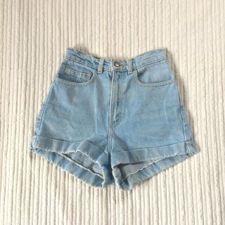 アメリカンアパレル(American Apparel)のAmerican Apparel ハイウエスト ショートデニム size 24(デニム/ジーンズ)