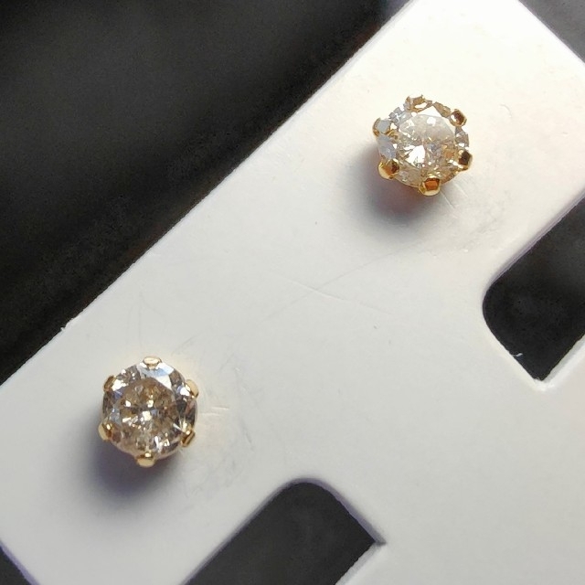 No.755 K18YGダイヤモンド 0.40ct 4