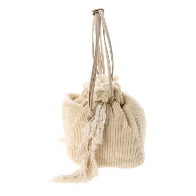 ALEXIA STAM(アリシアスタン)の【新品未使用】ALEXIA STAM リバーシブル巾着バッグ アイボリー レディースのバッグ(ショルダーバッグ)の商品写真