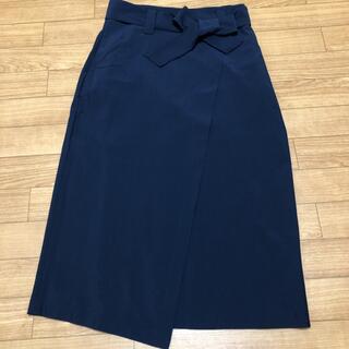 ザラ(ZARA)の❤︎Seee様専用❤︎ZARA 濃紺ラップスカート(ひざ丈スカート)