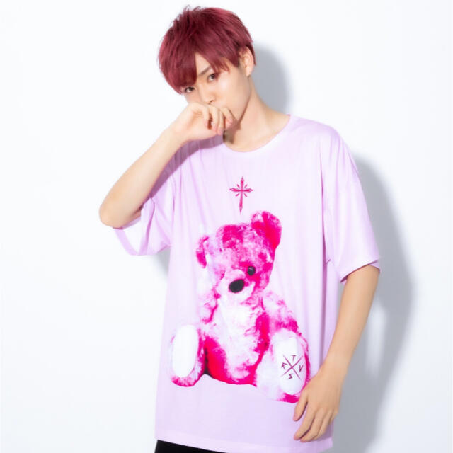 TRAVAS TOKYO furry bear クマ Tシャツ ブラック ブルー