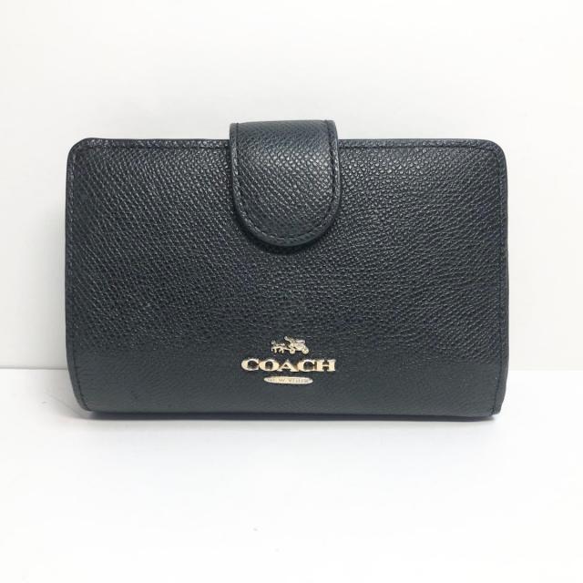 COACH(コーチ)のコーチ 2つ折り財布 - 52336 黒 レザー レディースのファッション小物(財布)の商品写真