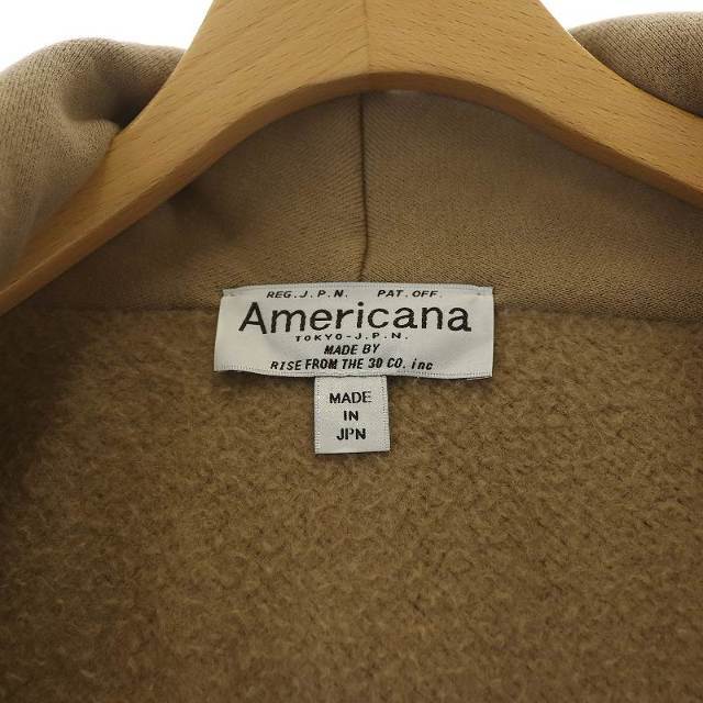AMERICANA(アメリカーナ)のアメリカーナ ドゥーズィエムクラス フーディーガウン ロング 茶 ベージュ レディースのジャケット/アウター(その他)の商品写真