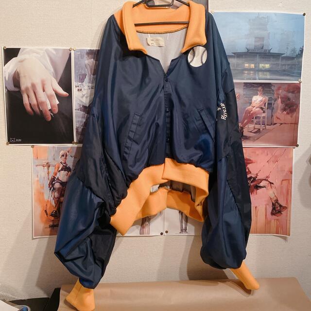 レディース77circa wide nylon jacket/再構築/リメイクブルゾン