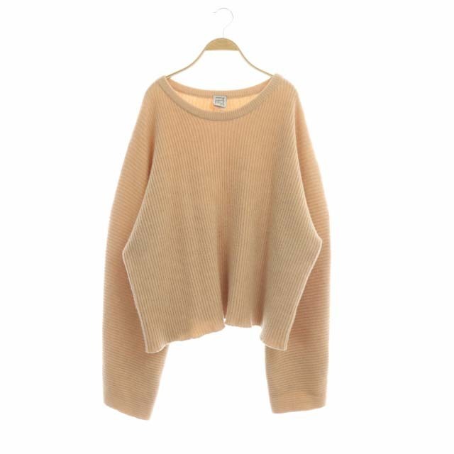 ベースレンジ ニット セーター プルオーバー 長袖 M/L オレンジ ベースレンジ ニット セーター プルオーバー 長袖 M/L オレンジ
